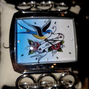 Ed Hardy Vintage Collectable Watch.  Bling!